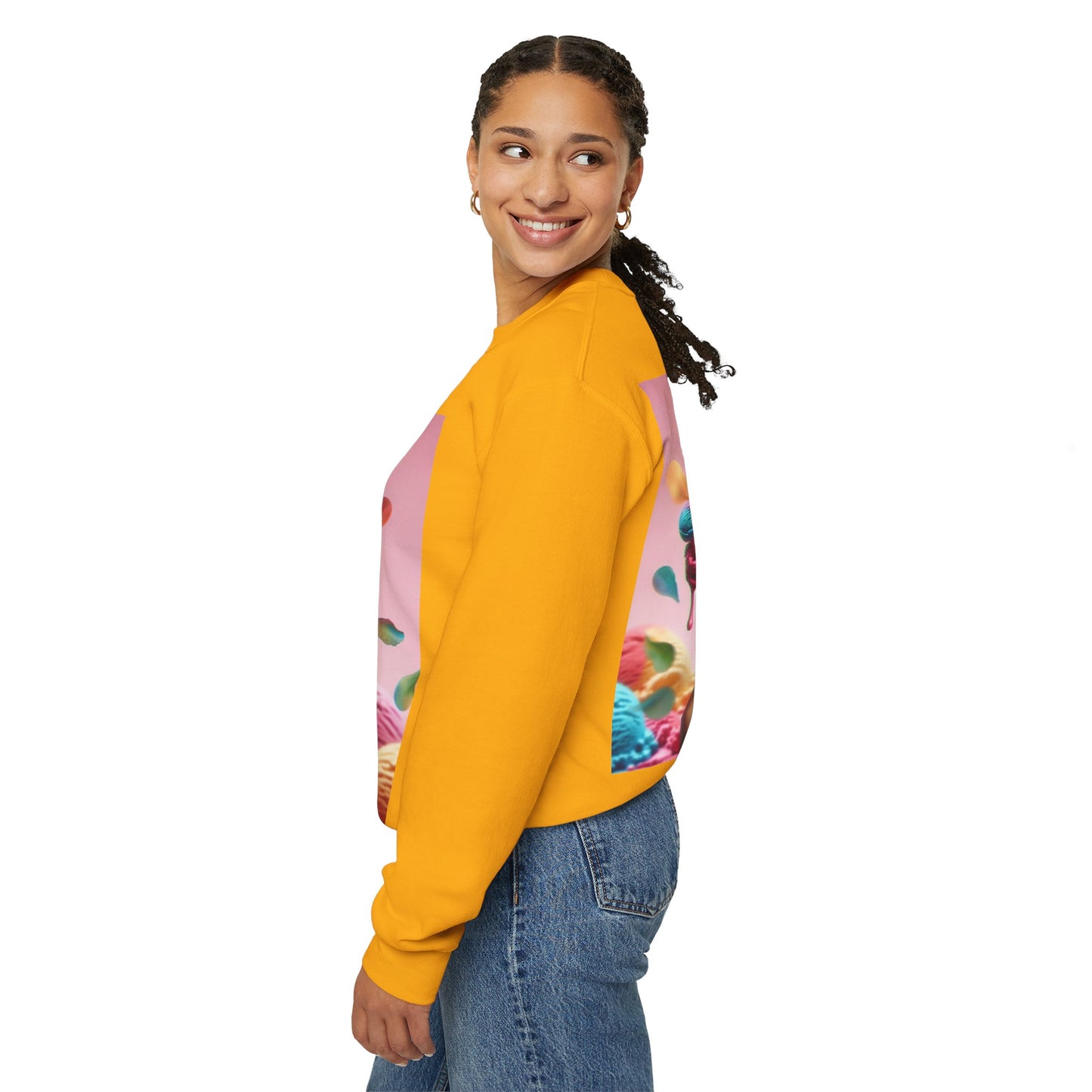 Colorful Ice Cream Crewneck Sweatshirt - Sweet Summer Vibes