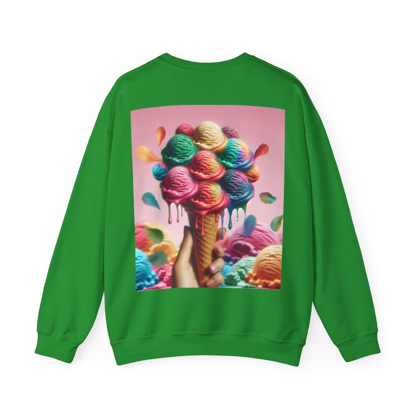 Colorful Ice Cream Crewneck Sweatshirt - Sweet Summer Vibes