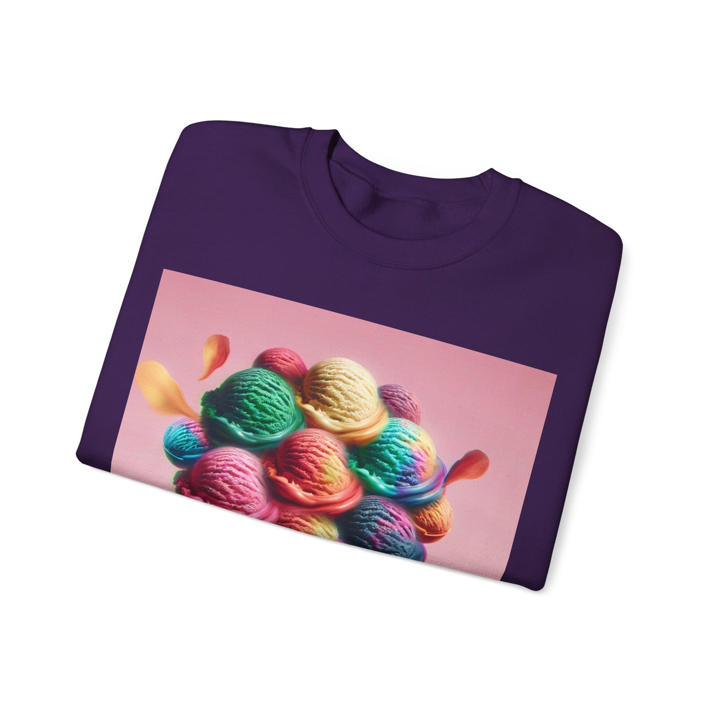 Colorful Ice Cream Crewneck Sweatshirt - Sweet Summer Vibes