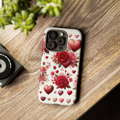 Heartfelt Floral Phone Case | Tough Cases for Love & Romance