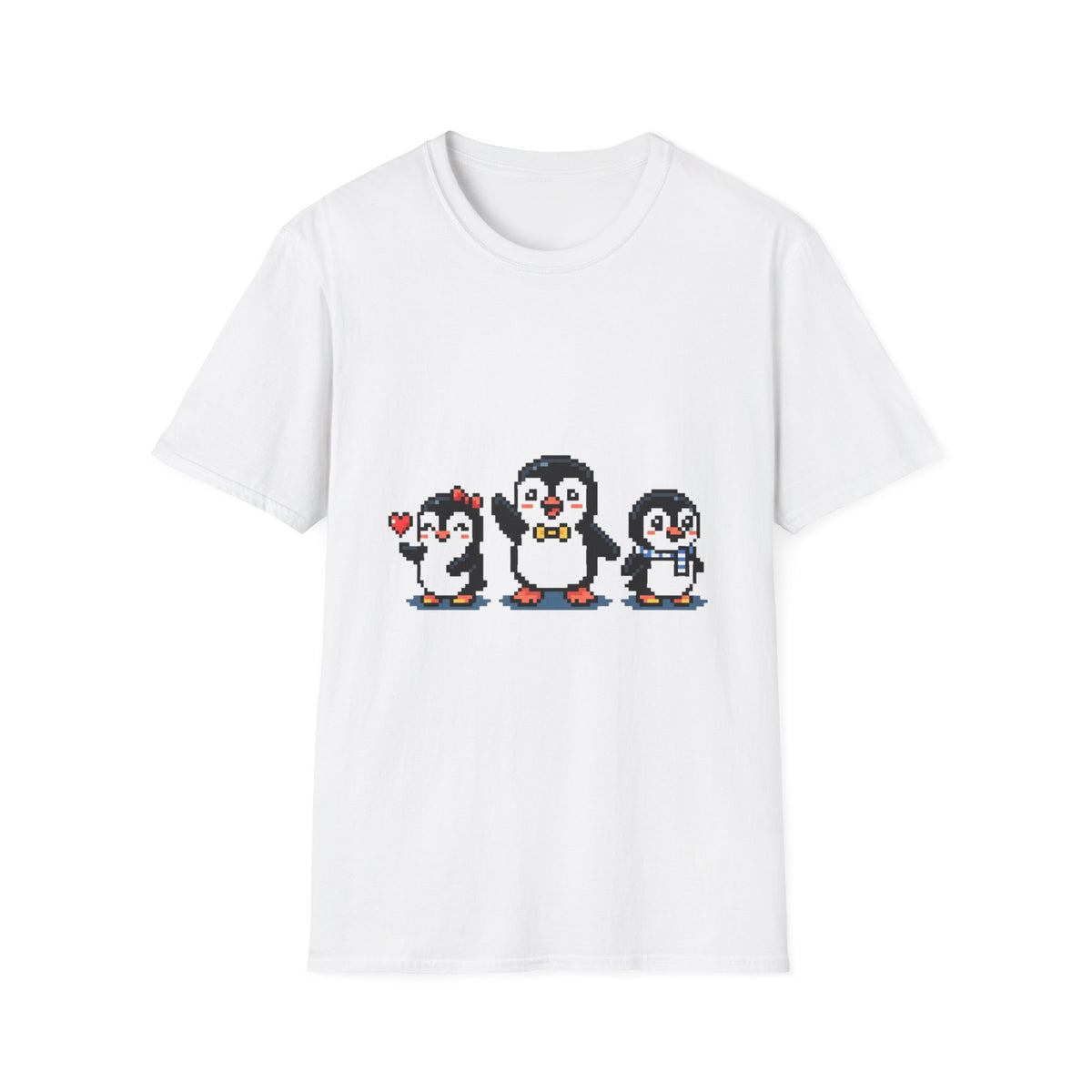 Penguin Pixel Tee — Cute Retro Pixel Art Penguins T-Shirt