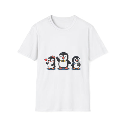 Penguin Pixel Tee — Cute Retro Pixel Art Penguins T-Shirt