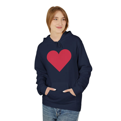 Heart & Rose Pattern Hoodie — Romantic Floral Valentine Pullover