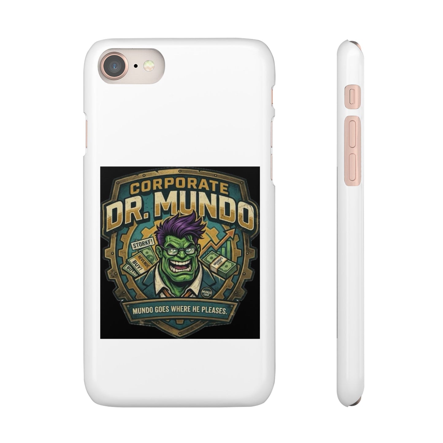 Corporate Dr. Mundo Phone Case — Funny Gaming Snap Case for League of Legends Fans