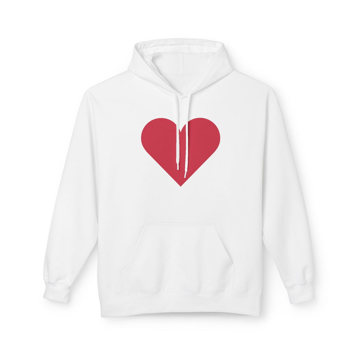 Heart & Rose Pattern Hoodie — Romantic Floral Valentine Pullover