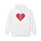 Heart & Rose Pattern Hoodie — Romantic Floral Valentine Pullover