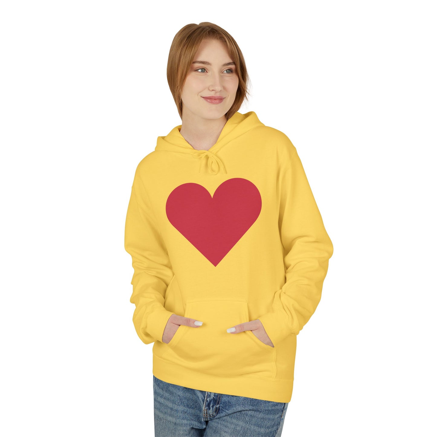 Heart & Rose Pattern Hoodie — Romantic Floral Valentine Pullover