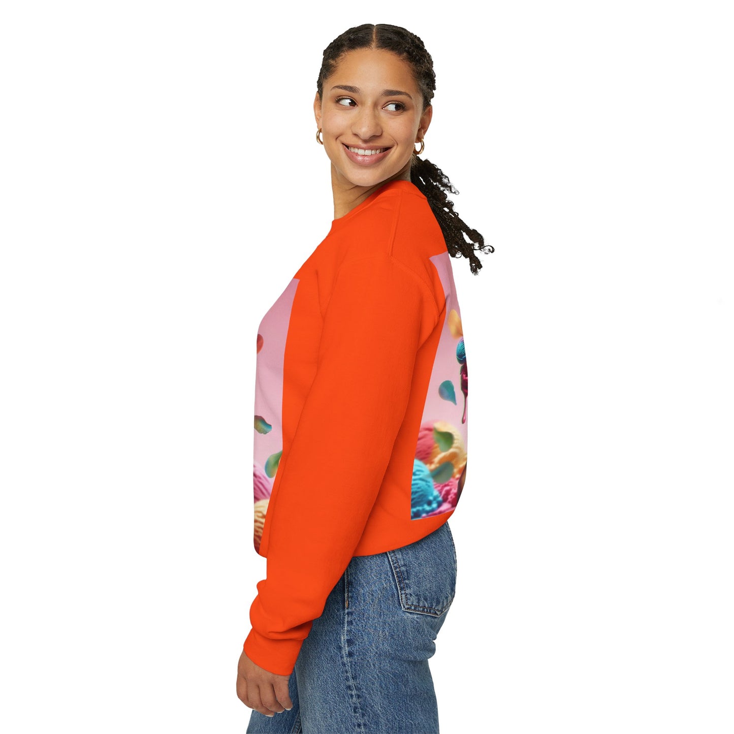 Colorful Ice Cream Crewneck Sweatshirt - Sweet Summer Vibes