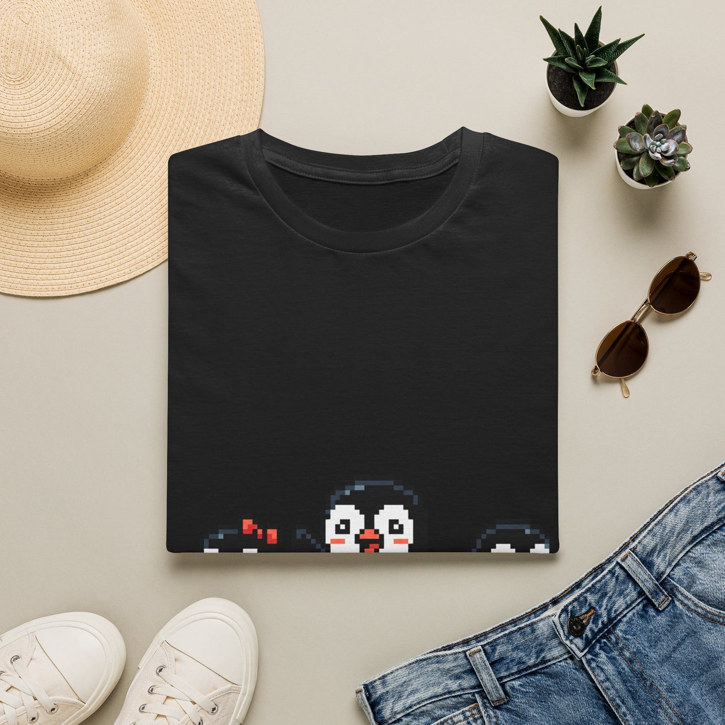Penguin Pixel Tee — Cute Retro Pixel Art Penguins T-Shirt