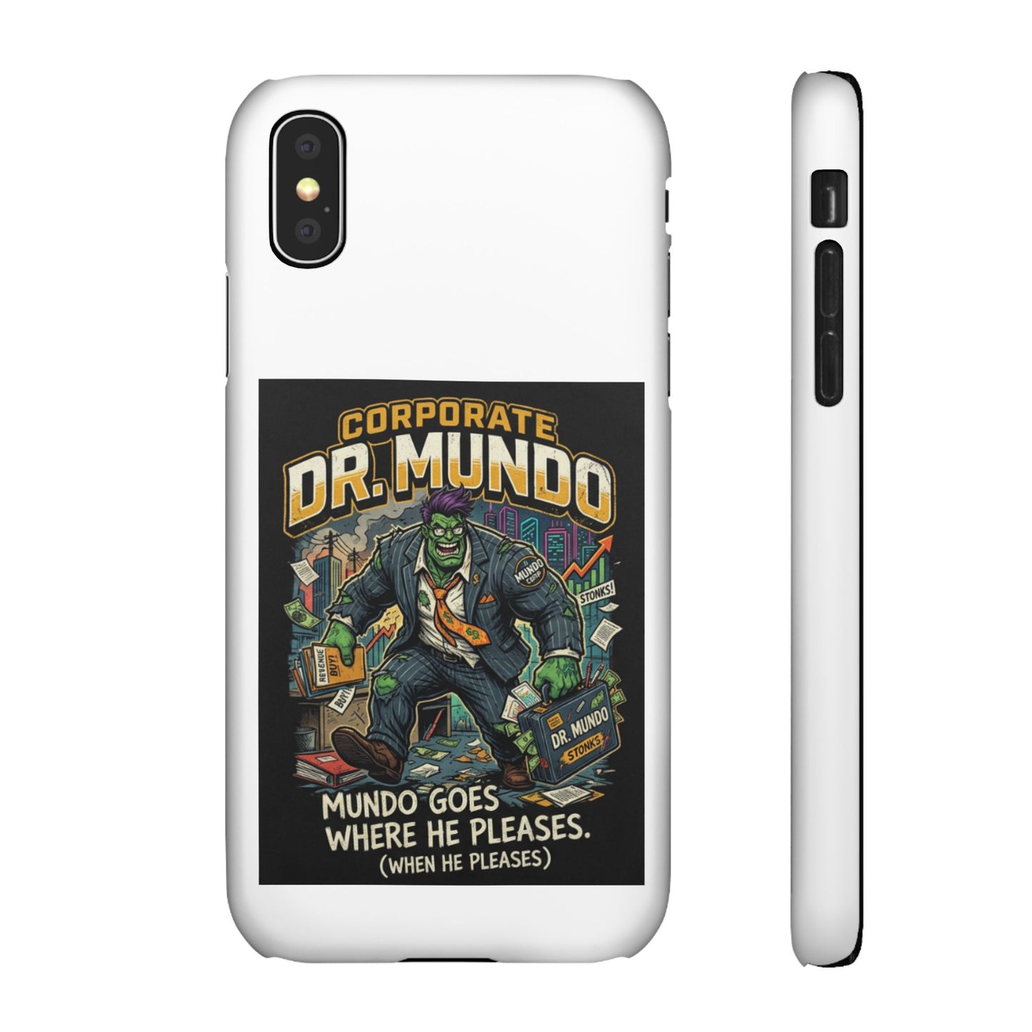 Snap Case — "Corporate Dr. Mundo" Phone Case | Funny Gamer League Riot-Inspired Design