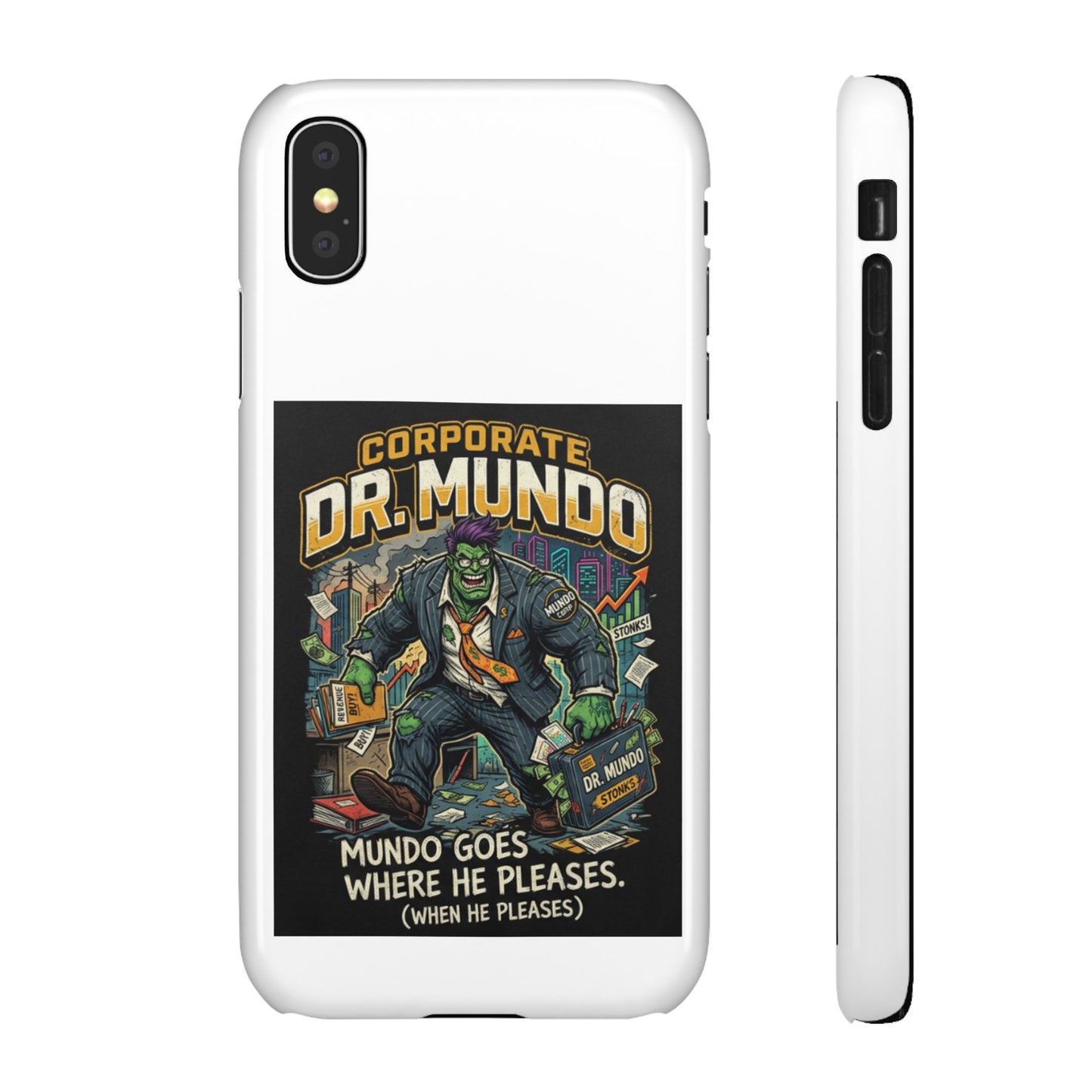 Snap Case — "Corporate Dr. Mundo" Phone Case | Funny Gamer League Riot-Inspired Design