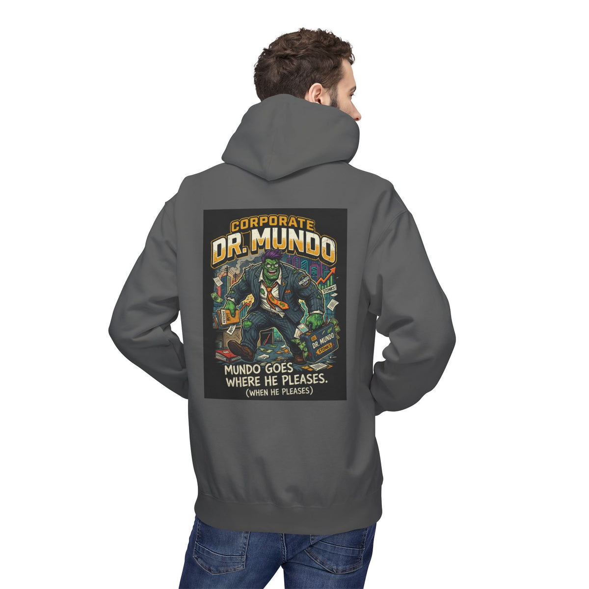 Dr Mundo Retro Arcade Hoodie league of legands— Gaming Champion Pullover
