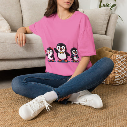 Penguin Pixel Tee — Cute Retro Pixel Art Penguins T-Shirt