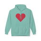Heart & Rose Pattern Hoodie — Romantic Floral Valentine Pullover