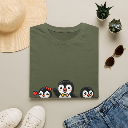 Penguin Pixel Tee — Cute Retro Pixel Art Penguins T-Shirt