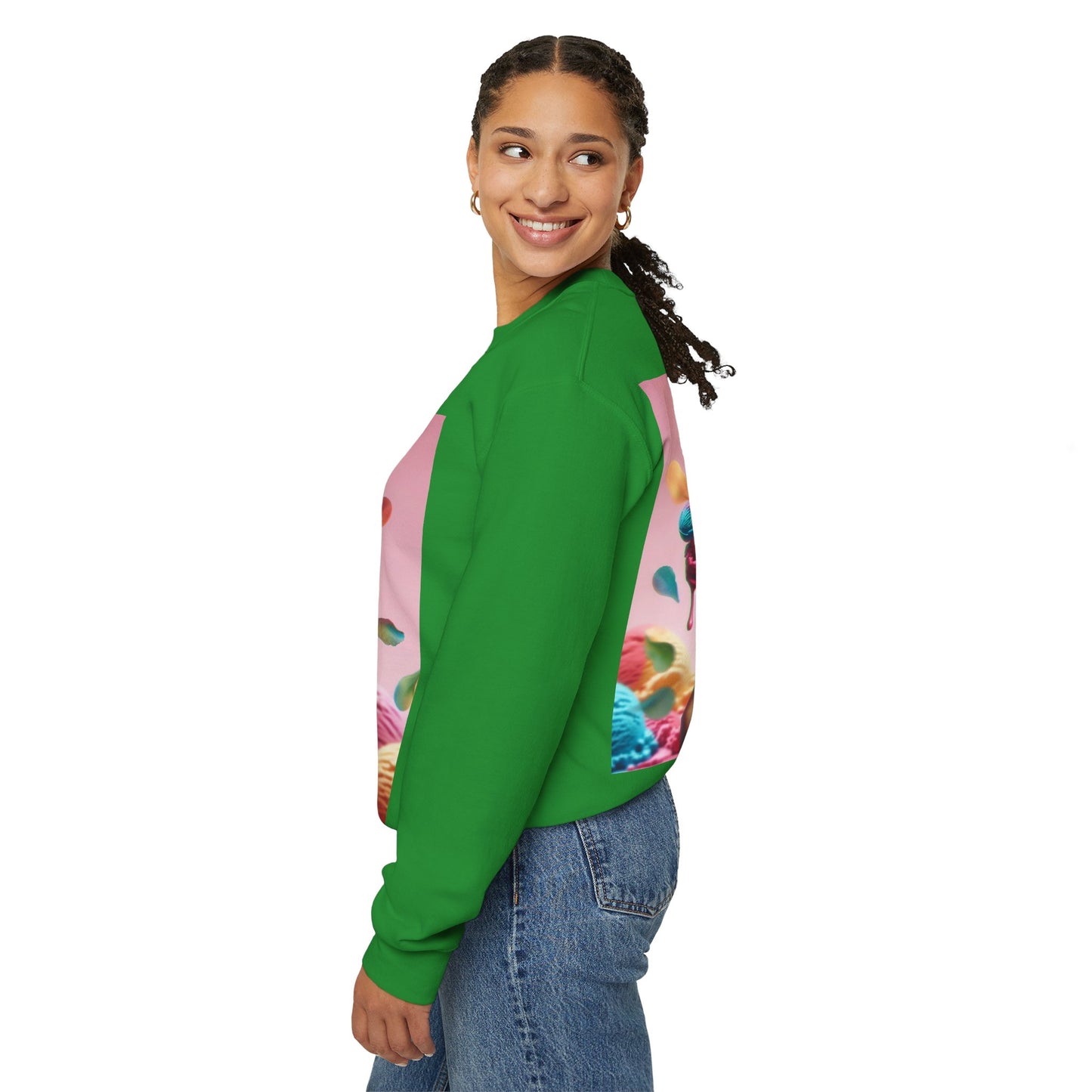 Colorful Ice Cream Crewneck Sweatshirt - Sweet Summer Vibes