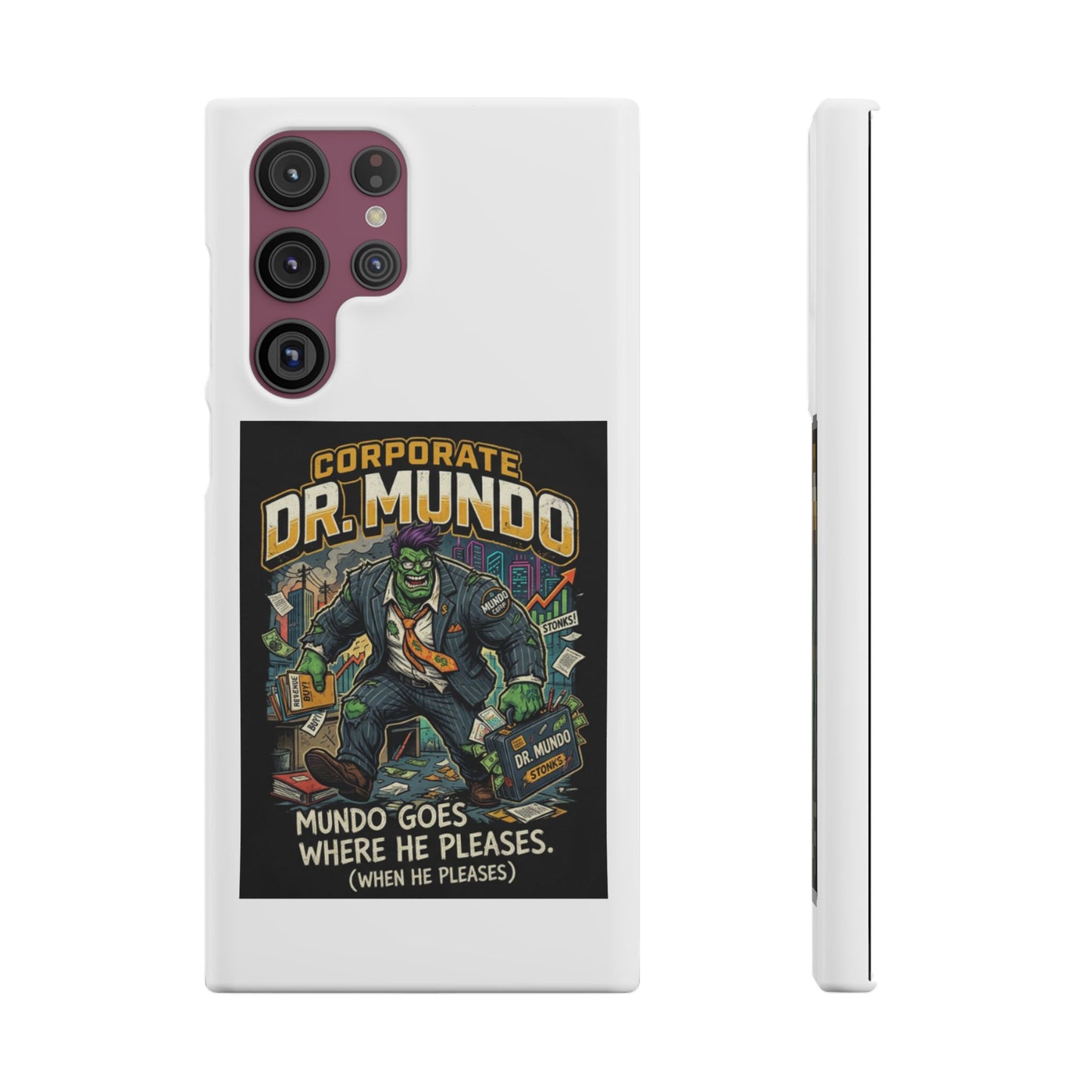 Snap Case — "Corporate Dr. Mundo" Phone Case | Funny Gamer League Riot-Inspired Design