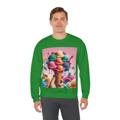 Colorful Ice Cream Crewneck Sweatshirt - Sweet Summer Vibes