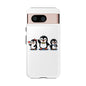 Penguin Pixel Trio Phone Case — Cute Retro 8‑Bit Penguin Family Protective Cover