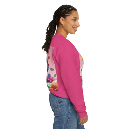 Colorful Ice Cream Crewneck Sweatshirt - Sweet Summer Vibes