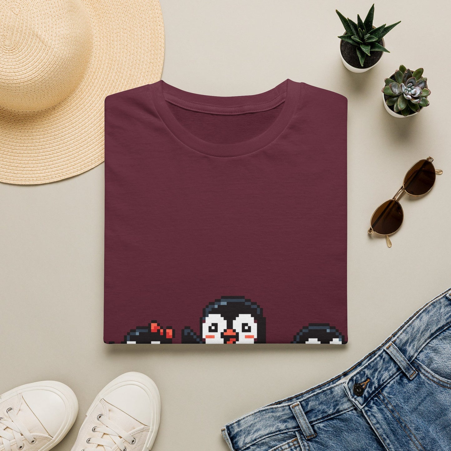 Penguin Pixel Tee — Cute Retro Pixel Art Penguins T-Shirt