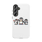 Penguin Pixel Trio Phone Case — Cute Retro 8‑Bit Penguin Family Protective Cover