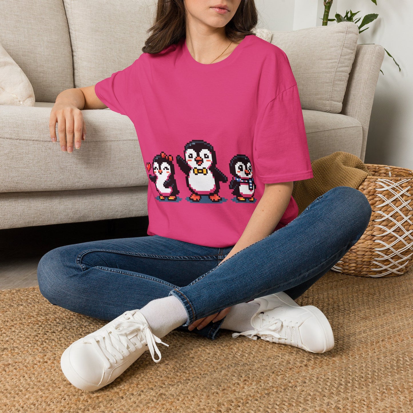 Penguin Pixel Tee — Cute Retro Pixel Art Penguins T-Shirt