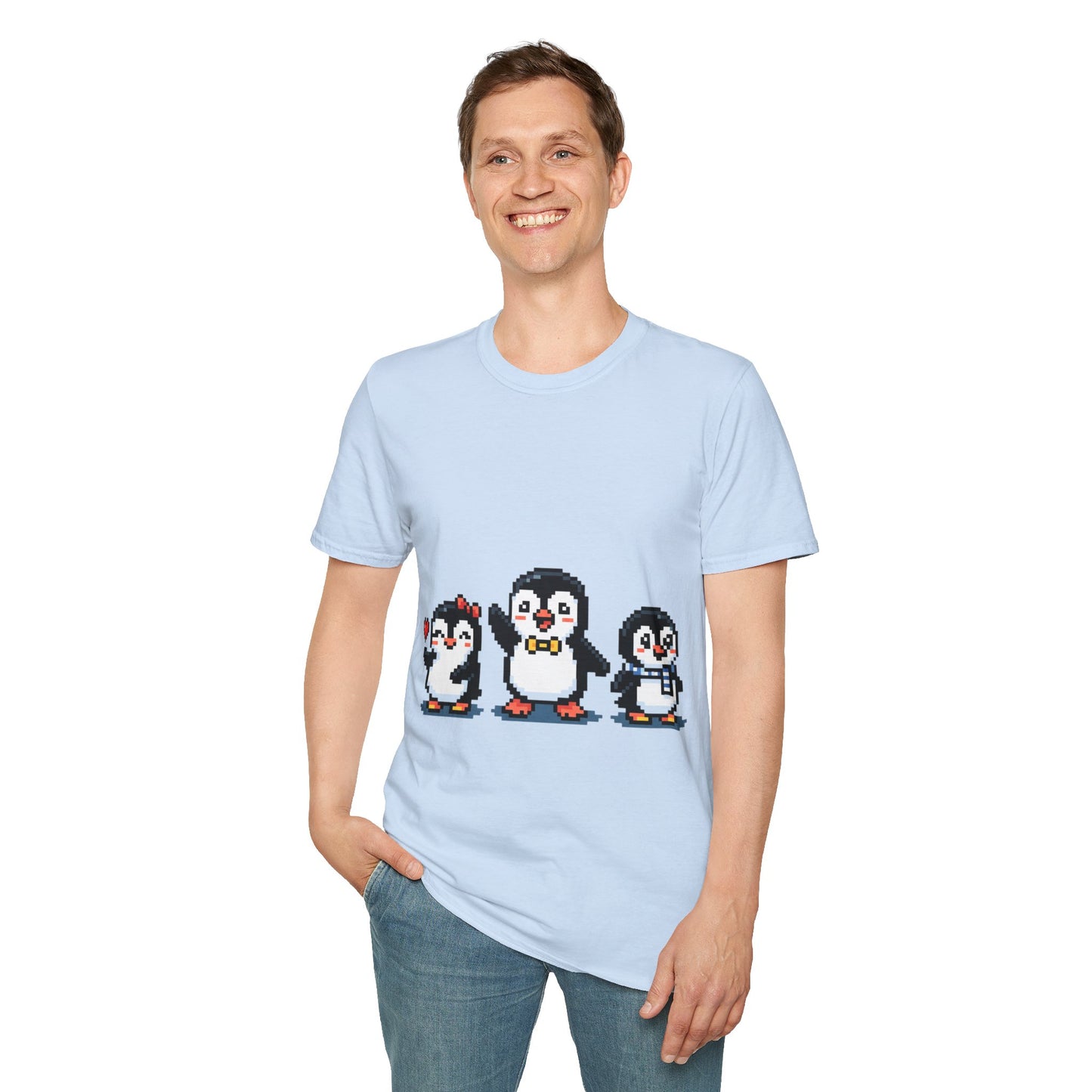 Penguin Pixel Tee — Cute Retro Pixel Art Penguins T-Shirt
