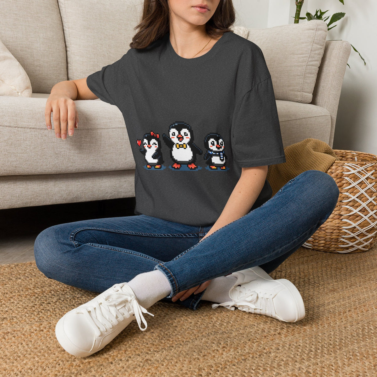 Penguin Pixel Tee — Cute Retro Pixel Art Penguins T-Shirt