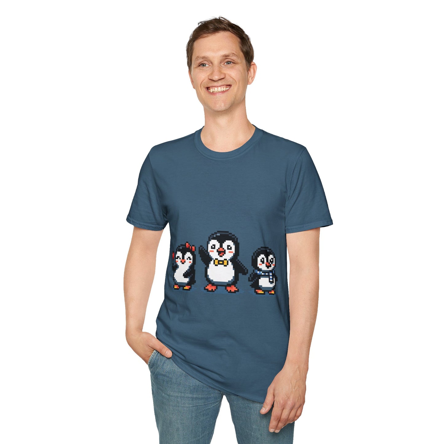 Penguin Pixel Tee — Cute Retro Pixel Art Penguins T-Shirt