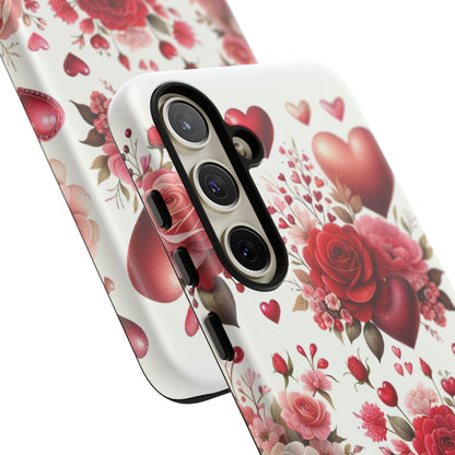 Heartfelt Floral Phone Case | Tough Cases for Love & Romance