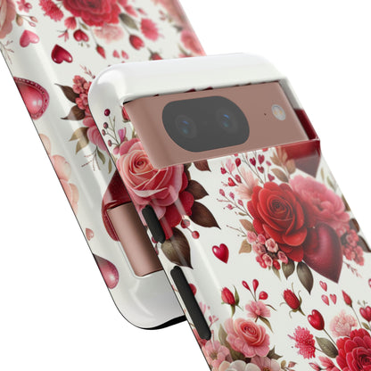 Heartfelt Floral Phone Case | Tough Cases for Love & Romance