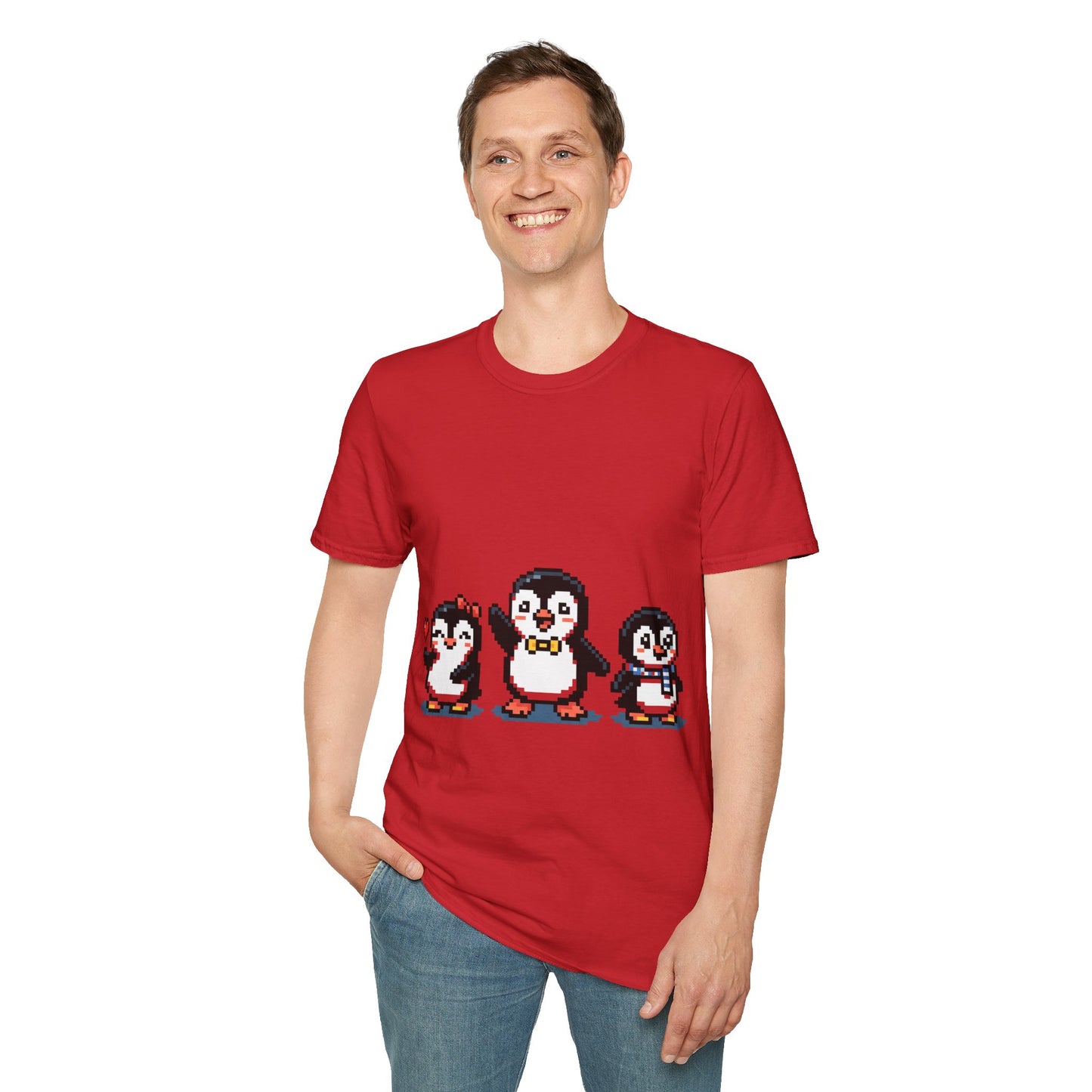 Penguin Pixel Tee — Cute Retro Pixel Art Penguins T-Shirt