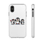 Penguin Pixel Trio Phone Case — Cute Retro 8‑Bit Penguin Family Protective Cover