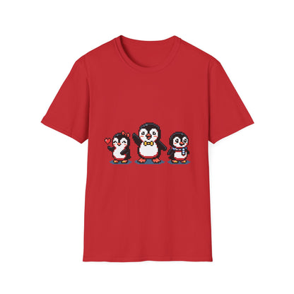 Penguin Pixel Tee — Cute Retro Pixel Art Penguins T-Shirt