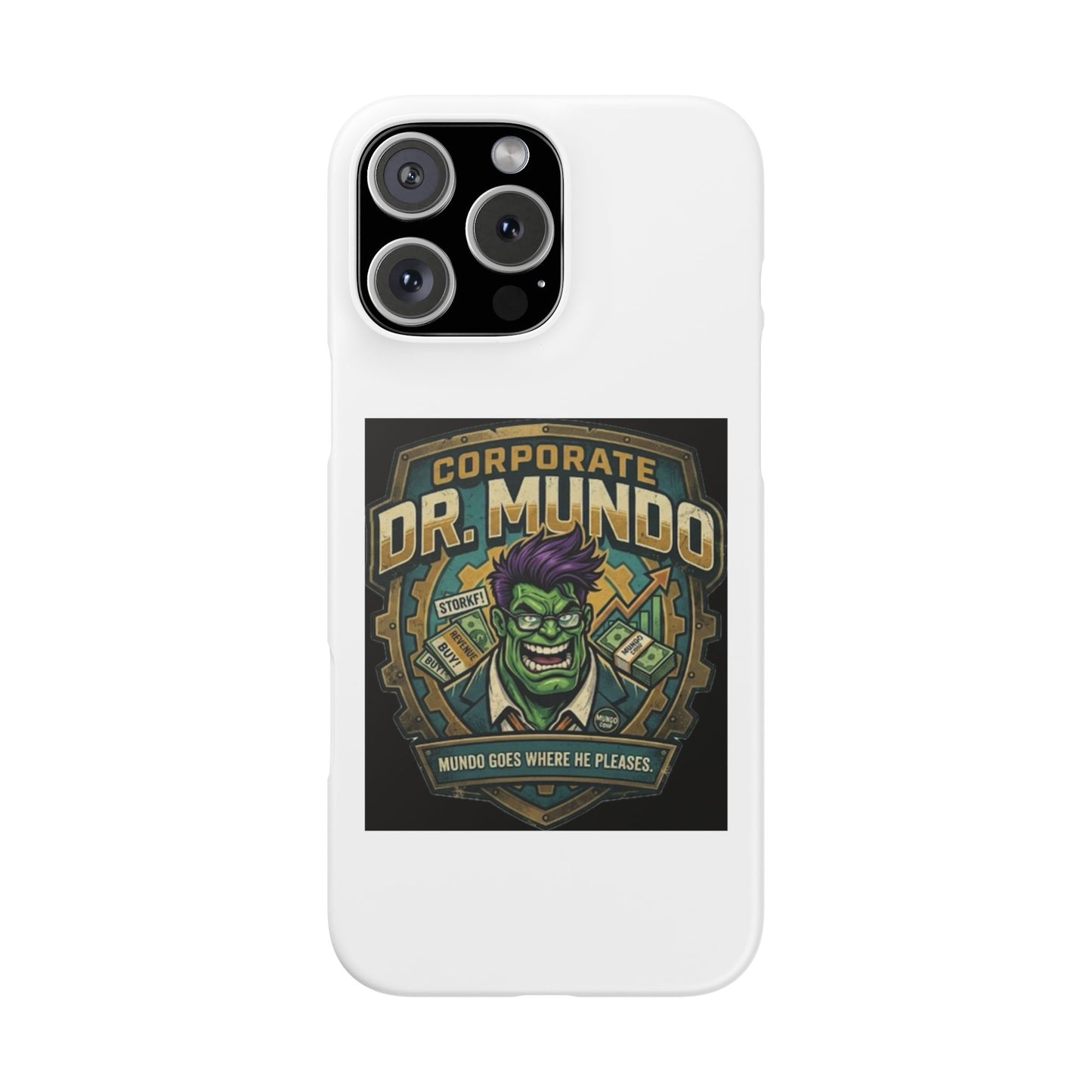 Corporate Dr. Mundo Phone Case — Funny Gaming Snap Case for League of Legends Fans