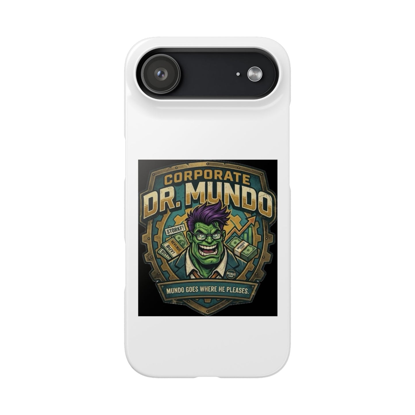 Corporate Dr. Mundo Phone Case — Funny Gaming Snap Case for League of Legends Fans