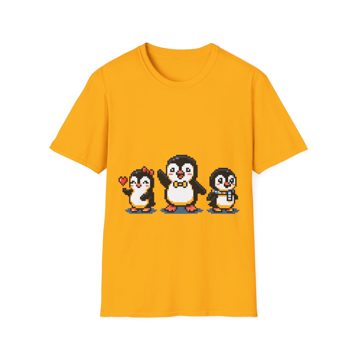 Penguin Pixel Tee — Cute Retro Pixel Art Penguins T-Shirt