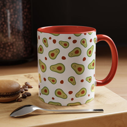 Quirky Avocado Print Coffee Mug - Fun Kitchen Accessory for Unique Coffee Lovers