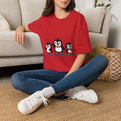 Penguin Pixel Tee — Cute Retro Pixel Art Penguins T-Shirt