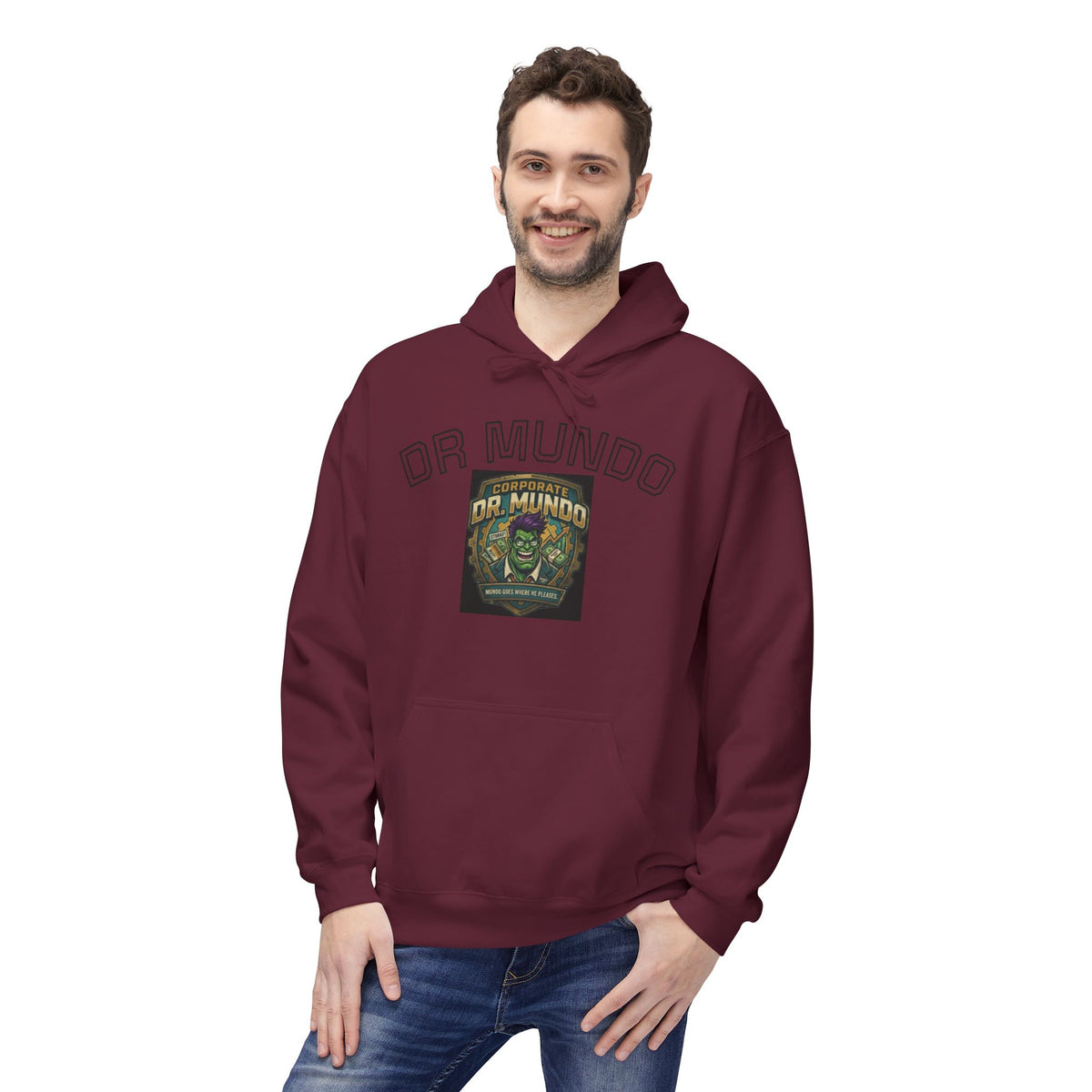 Dr Mundo Retro Arcade Hoodie league of legands— Gaming Champion Pullover