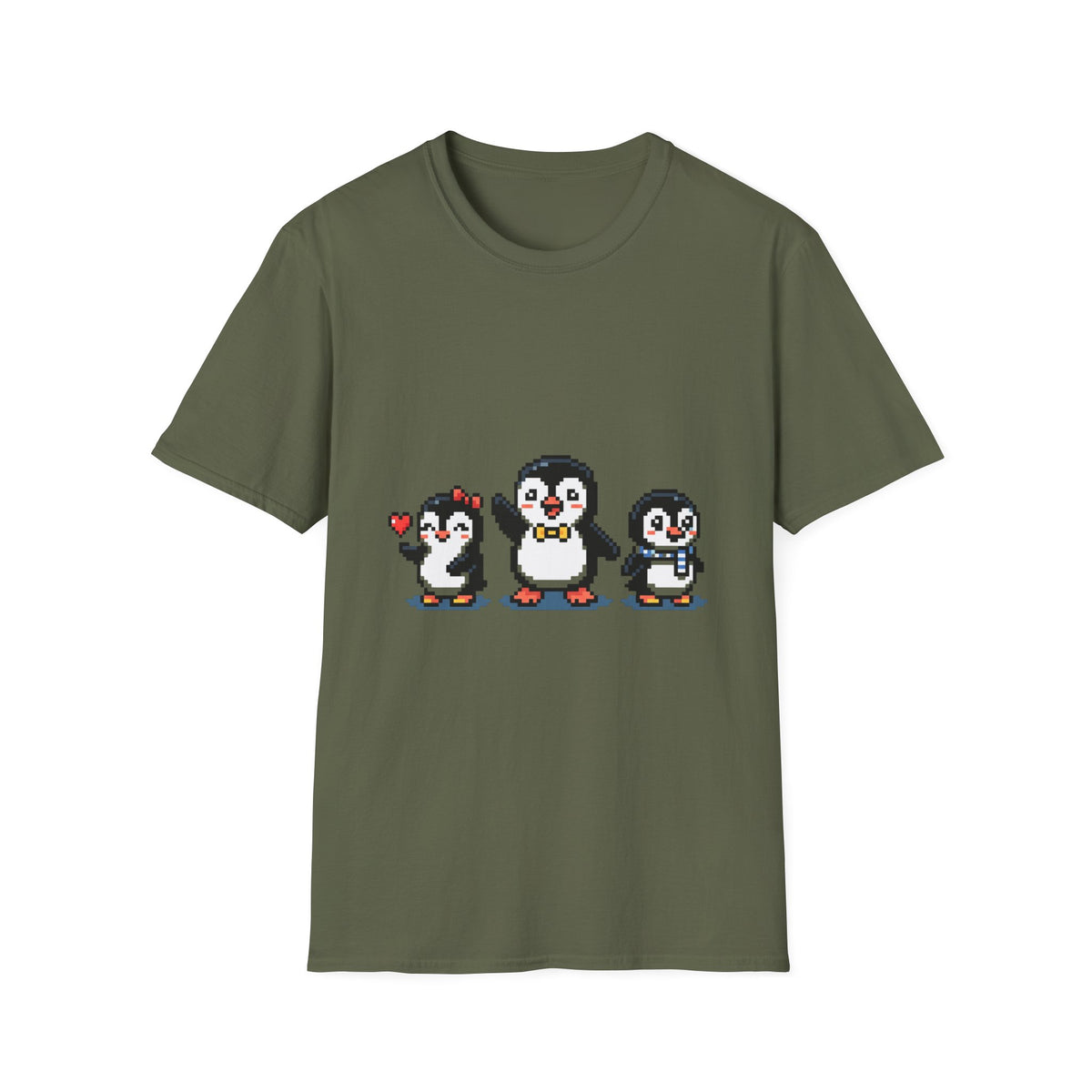 Penguin Pixel Tee — Cute Retro Pixel Art Penguins T-Shirt