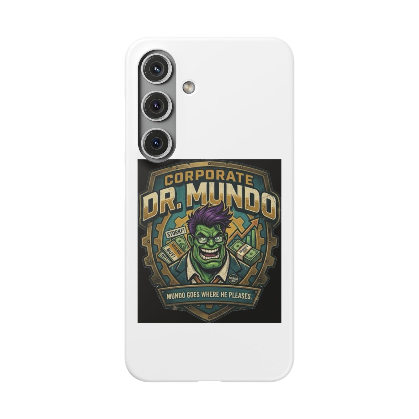 Corporate Dr. Mundo Phone Case — Funny Gaming Snap Case for League of Legends Fans
