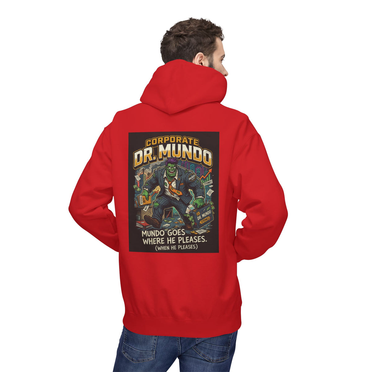 Dr Mundo Retro Arcade Hoodie league of legands— Gaming Champion Pullover