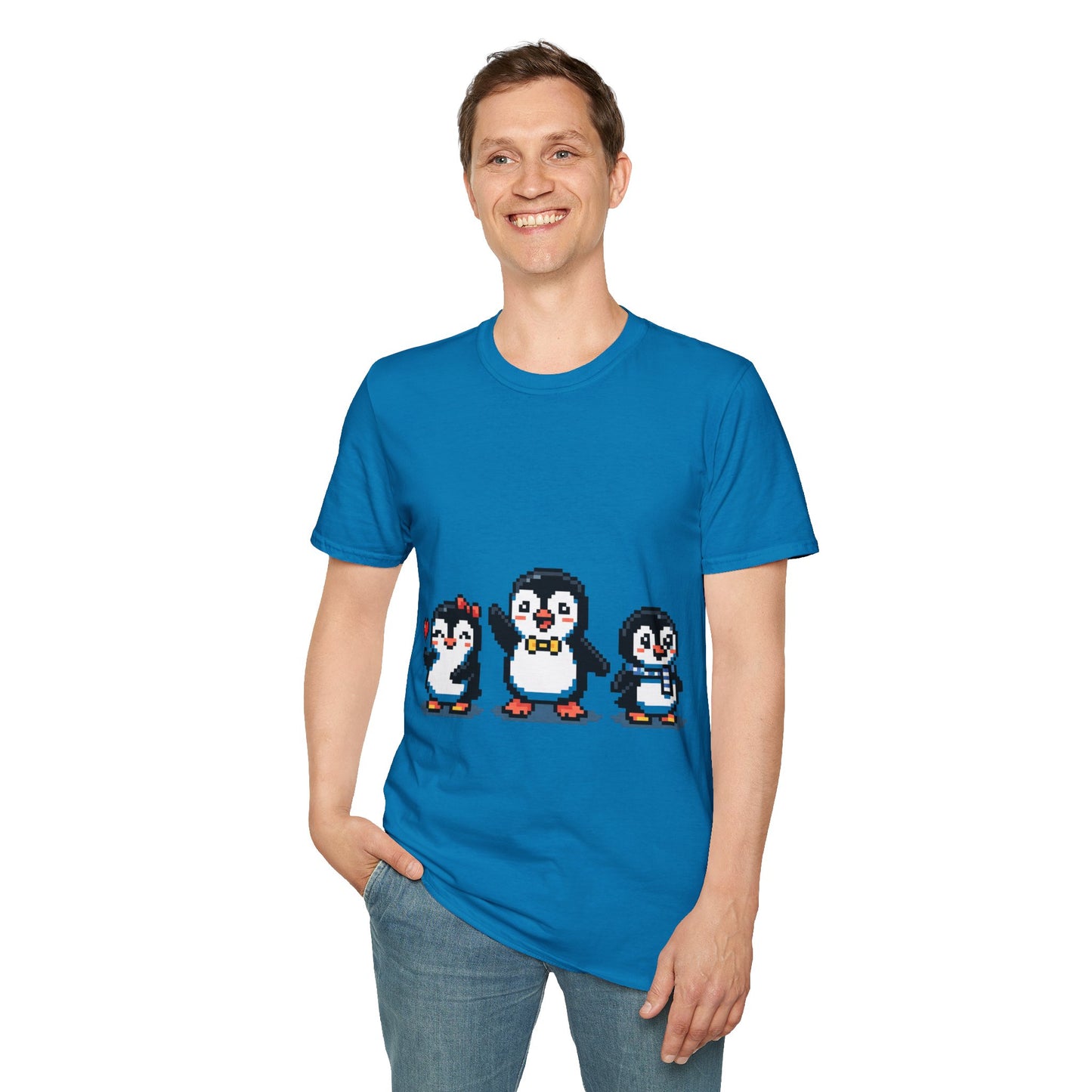 Penguin Pixel Tee — Cute Retro Pixel Art Penguins T-Shirt