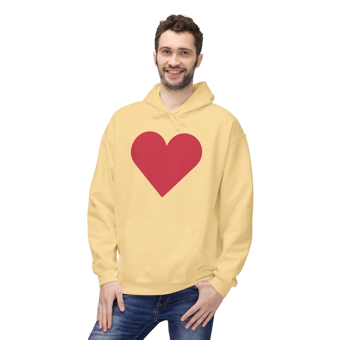 Heart & Rose Pattern Hoodie — Romantic Floral Valentine Pullover