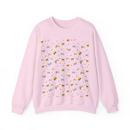 Cute Cartoon Animals Unisex Heavy Blend™ Crewneck Sweatshirt