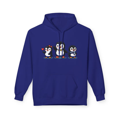 Pixel Penguin Hoodie — Cute Retro 8-Bit Penguin Family Pullover