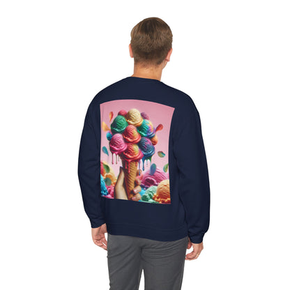 Colorful Ice Cream Crewneck Sweatshirt - Sweet Summer Vibes