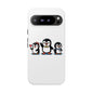 Penguin Pixel Trio Phone Case — Cute Retro 8‑Bit Penguin Family Protective Cover